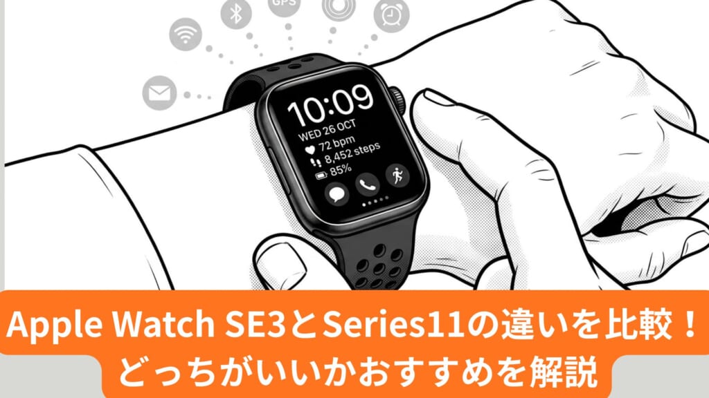 Apple Watch SE3とSeries11の違いを比較！サイズ・心電図・血中酸素・バッテリー・価格からどっちがいいかおすすめを解説