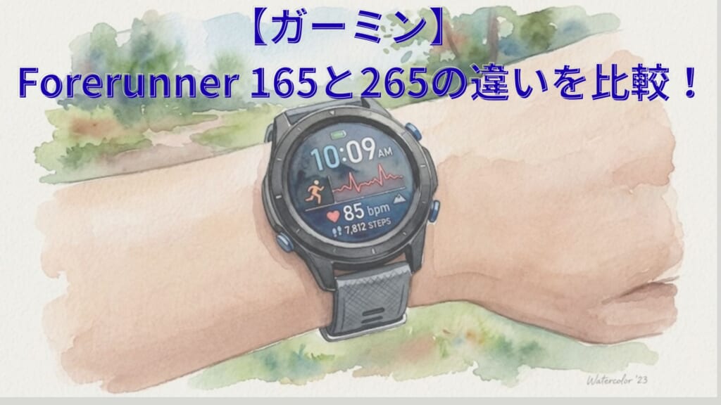 【ガーミン】Forerunner 165と265の違いを比較！マルチバンドGPS・分析機能と価格差からどっちがいいかおすすめを解説